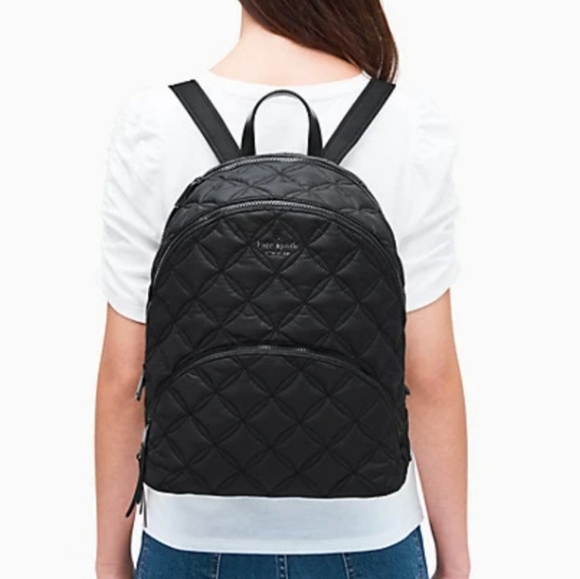kate spade Handbags - NWT Kate Spade Nylon Quilted Large Backpack